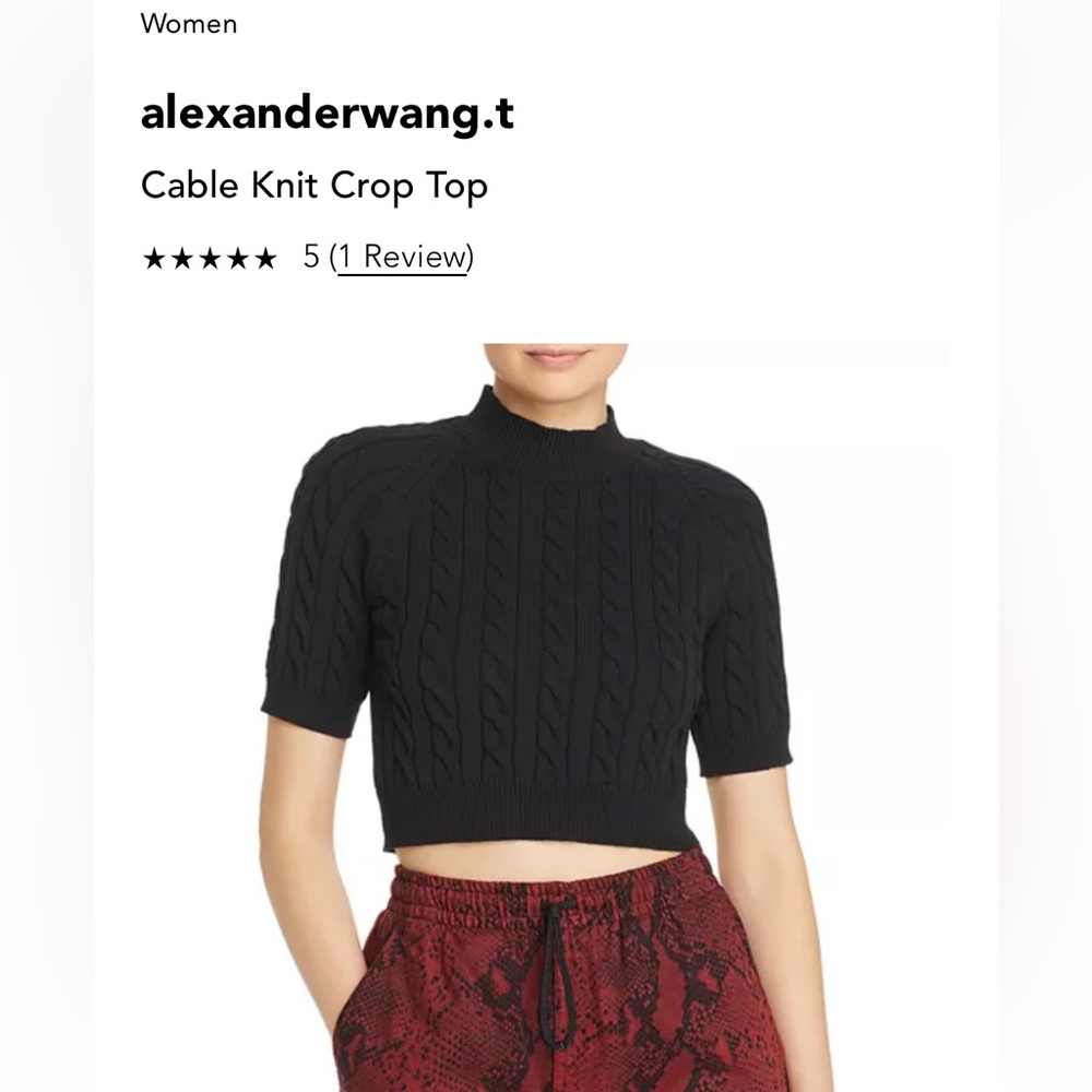 alexanderwang.t
Cable Knit Crop Top